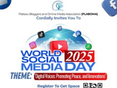 Join Us As We Celebrate World Social Media Day 2025 With The Plateau Bloggers And Online Media Association (PBOMA)! Join us as we celebrate World Social Media Day 2025 with the Plateau Bloggers and Online Media Association (PBOMA)!