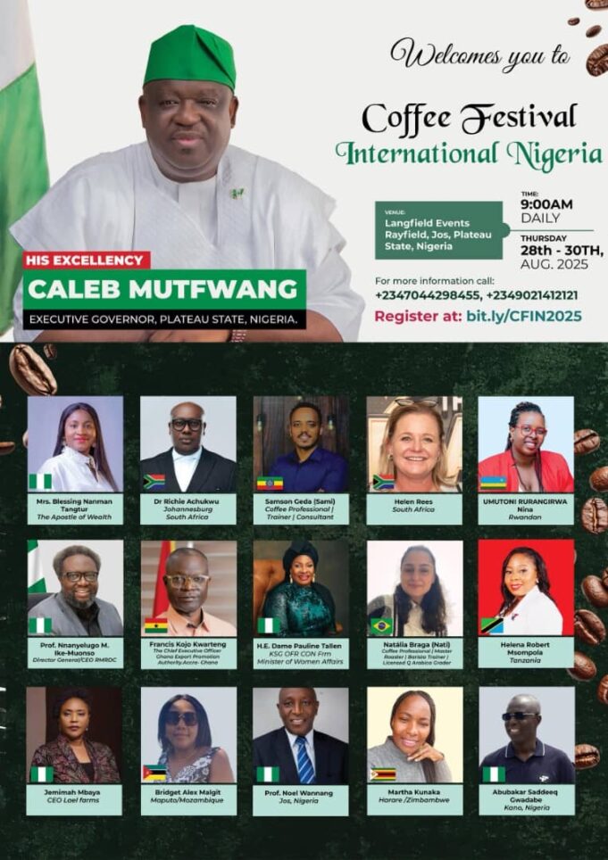 Plateau State to Host Nigeria’s First-Ever International Coffee Festival in August 2025