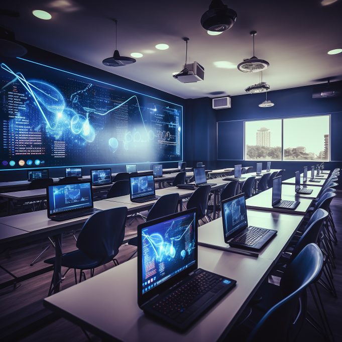 Nigeria Boosts Technology Funding to ₦84.56bn in 2026 Budget Innovative futuristic classroom students