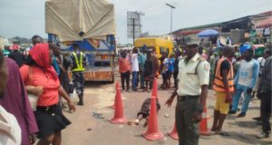 Truck crushes toddler, two others on Lagos-Abeokuta Expressway Truck crushes toddler.jpg