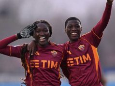 Babajide, Oladipo clinch Italian double with AS Roma Rinsola Babajide and Shukurat Oladipo.jpeg