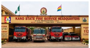 Fire guts shops, offices in Kano Fire guts shops offices in Kano.jpg