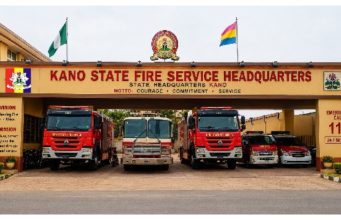 Fire guts shops, offices in Kano Fire guts shops offices in Kano.jpg