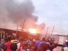 Explosion rocks Kubwa gas outlet, motorist allegedly crashes into shop Gas Explosion Rocks Baruwa Area Of Lagos .jpg