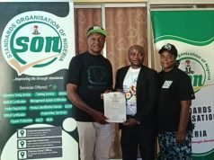 SON Certifies 3 Products for Firm in Plateau IMG 20260925 WA0003.jpg